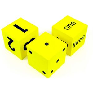 Koplow Games Dado 6 caras amarillo 3 unidades