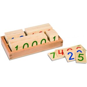 Nienhuis Tarjetas  Números largos Montessori 1-9000 Madera