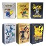 Pokemon español/inglés tarjetas doradas de Metal raro caja plateada Charizard Vmax GX juego de colección de tarjetas entrenador de batalla juguetes para niños regalo