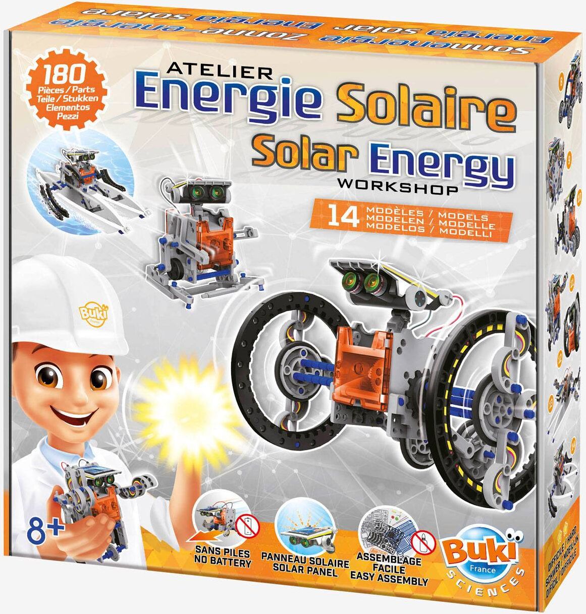 Energía solar - 14 en 1 BUKI naranja