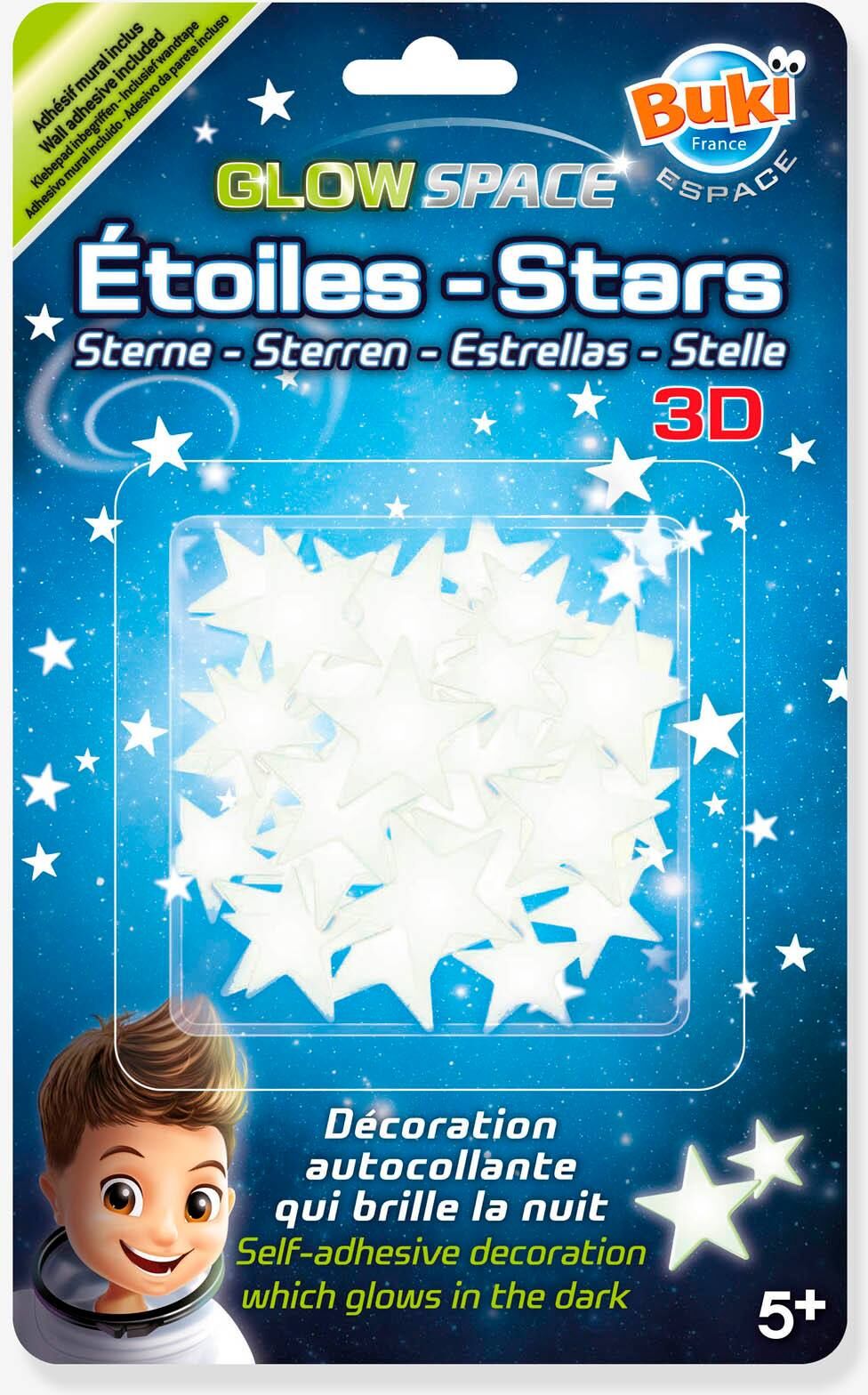 Pegatinas Estrellas 3D BUKI blanco