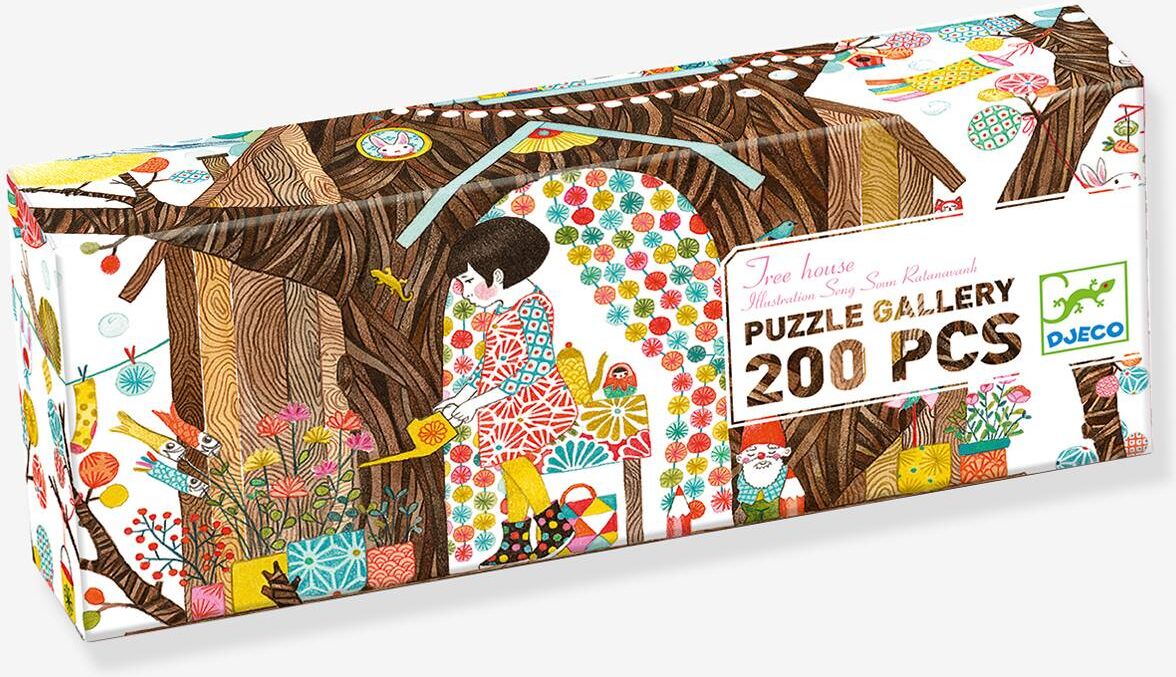 Puzzle Tree house - 200 Piezas - DJECO multicolor