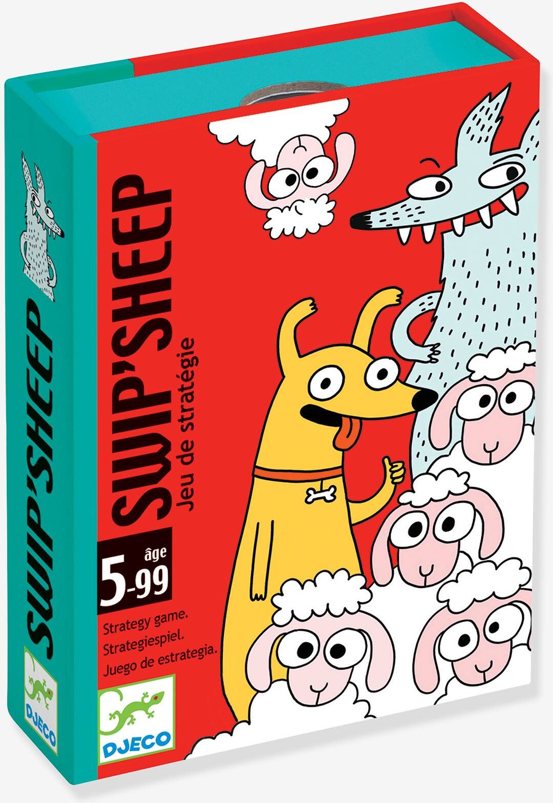 Juego de cartas Swip'Sheep DJECO rojo