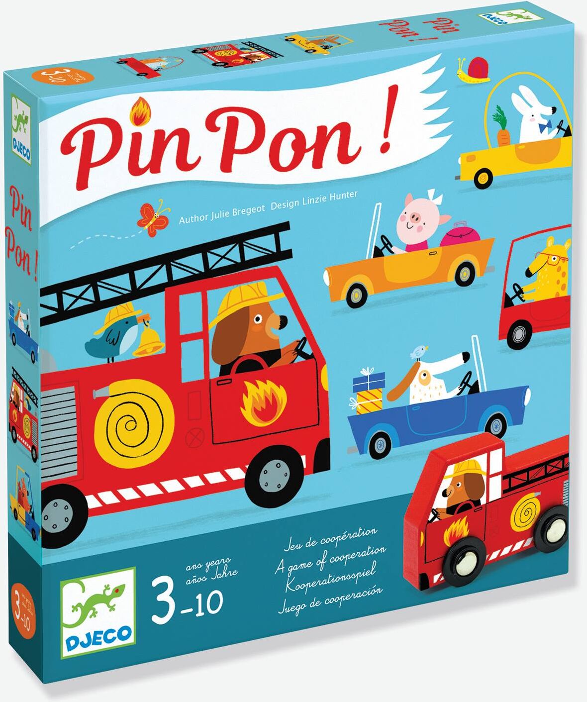 Juego de Pin Pon - DJECO azul