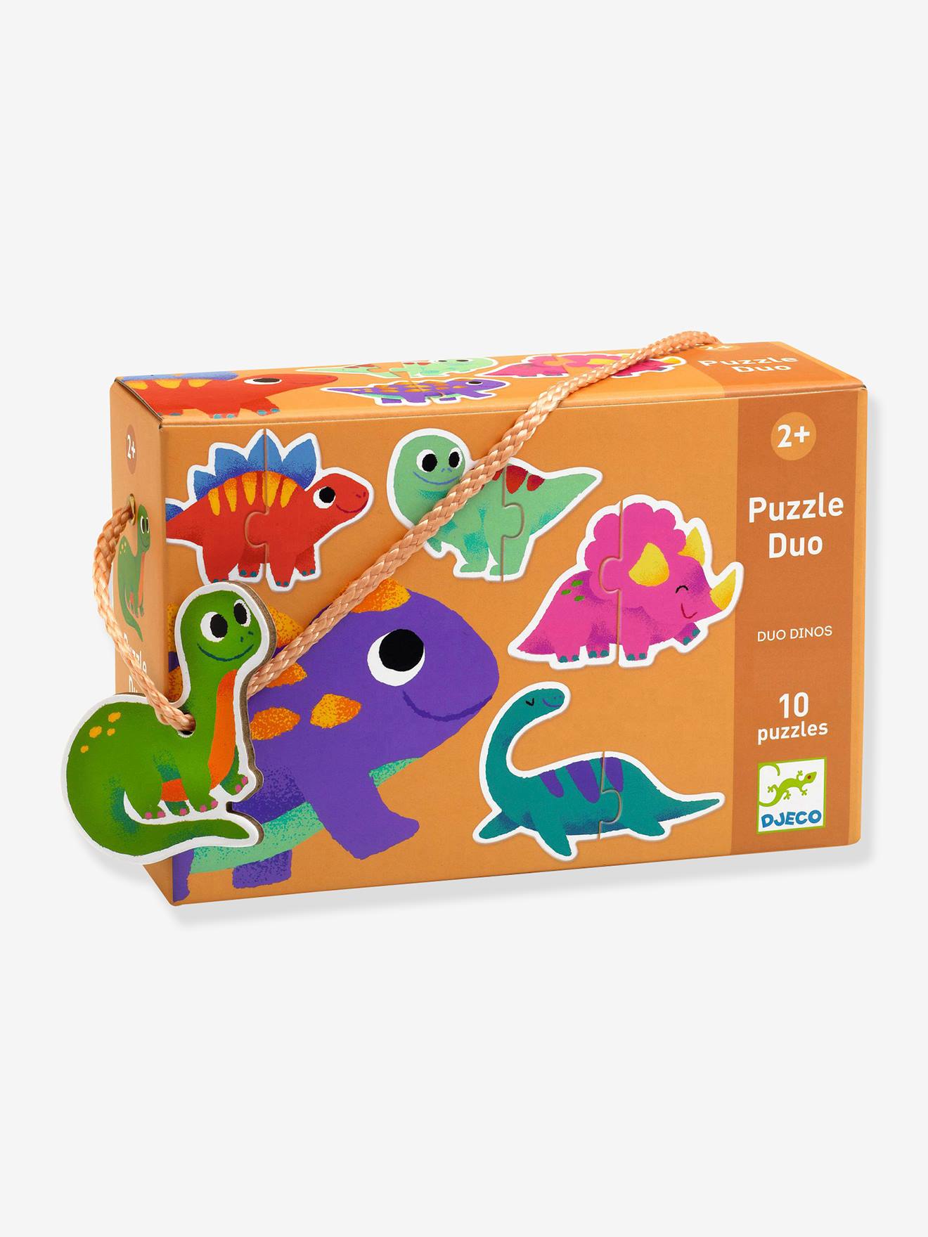 Puzzle Dinosaurios dúo - DJECO multicolor