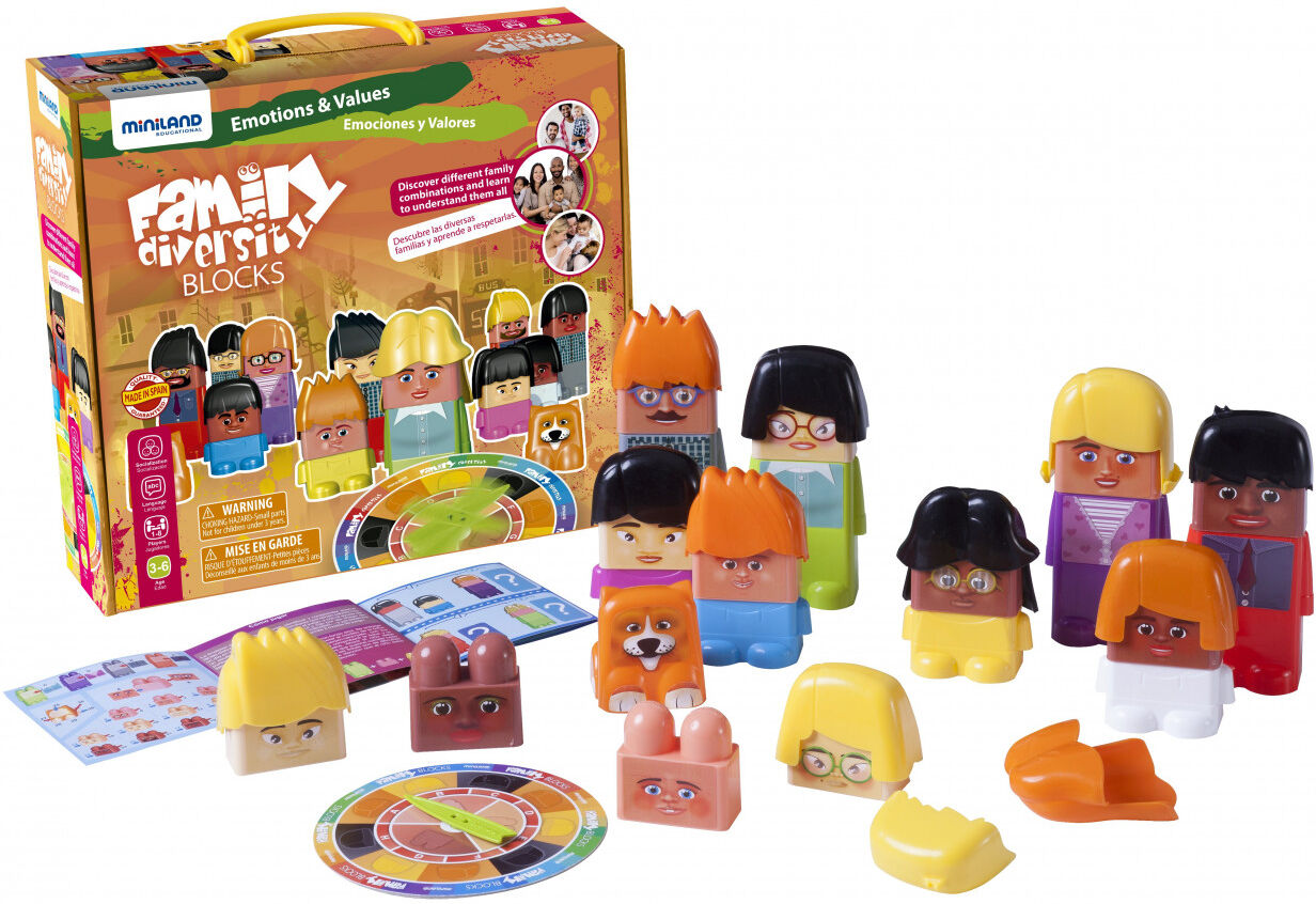 Miniland Juego Family diversity blocks