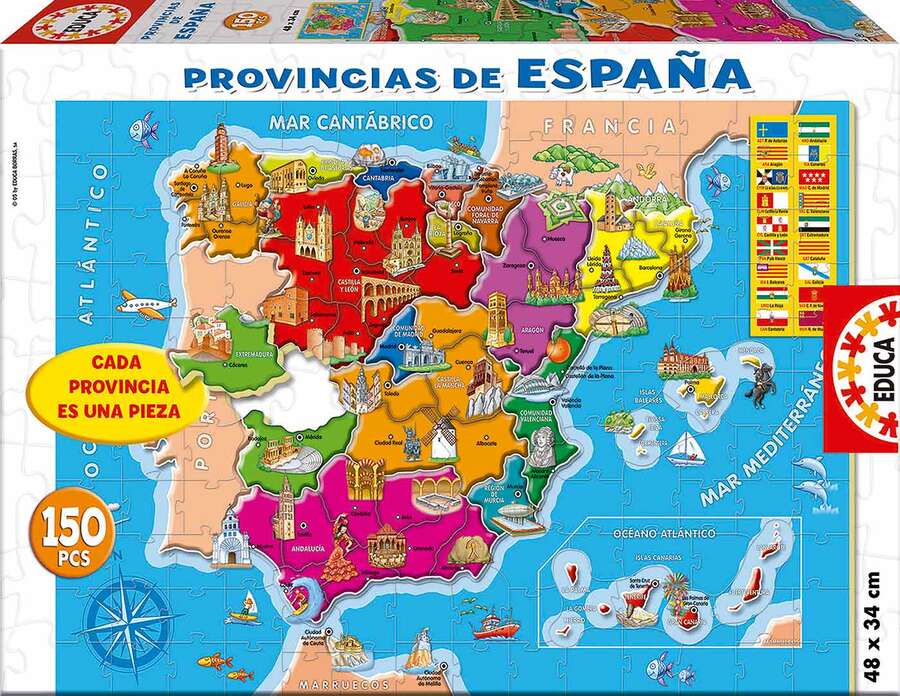 Educa Borras Puzle 150 piezas Mapa de España
