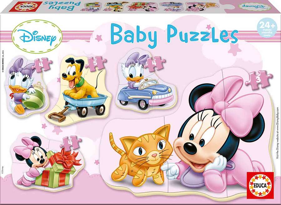 Educa Borras Puzle 3-4-5 piezas silueta Minnie