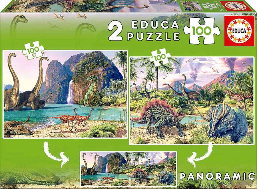 Educa Borras Puzle 2x100 piezas Dino World