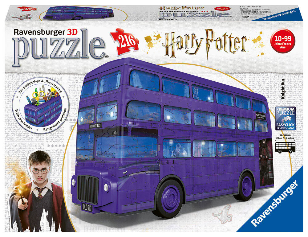 Ravensburger Puzle 3D  216 piezas Autobús Harry Potter