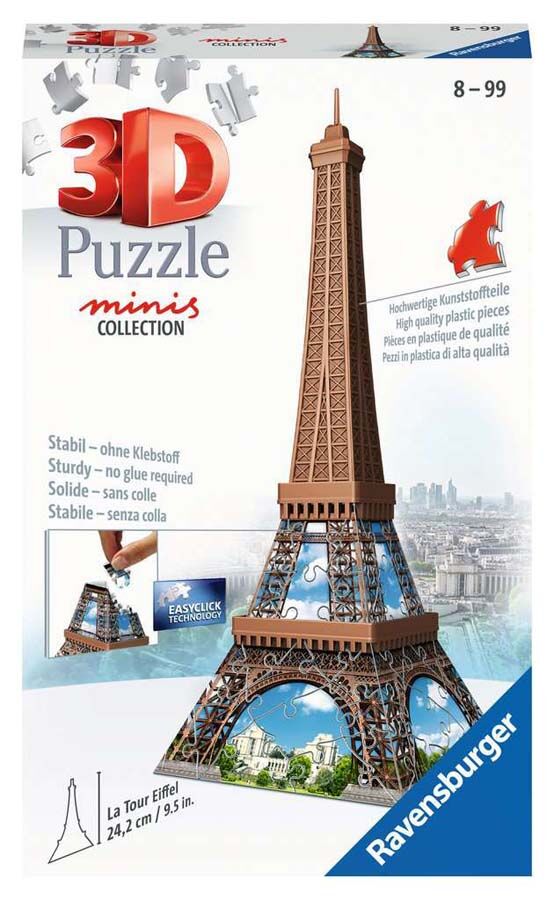 Ravensburger Puzle 3D 62 piezas Torre Eiffels