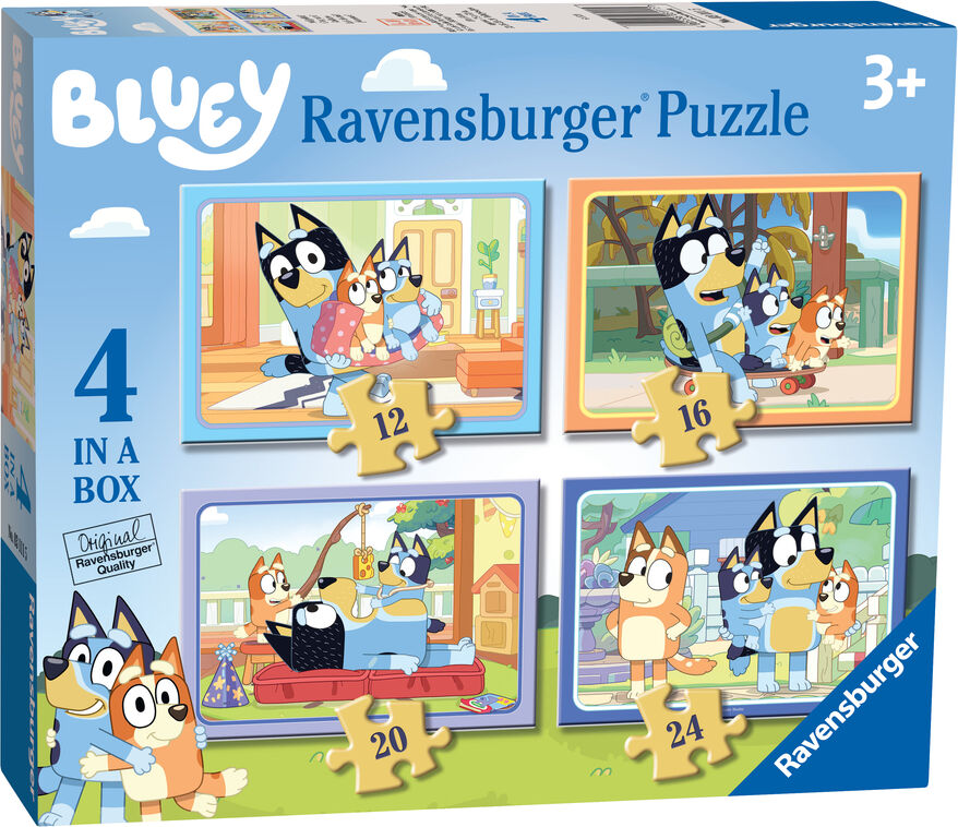 Ravensburger Puzle progresivos 12-16-20-24 Bluey