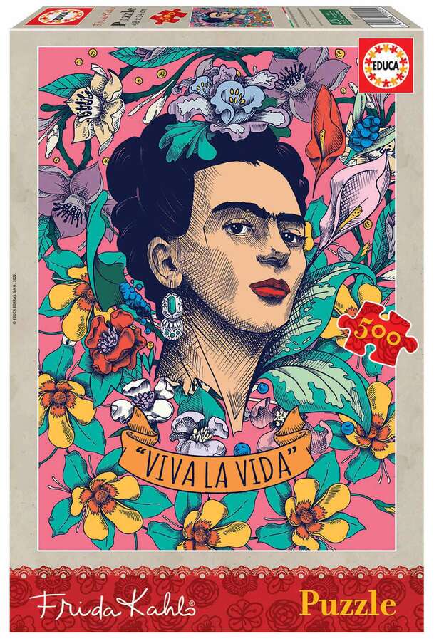 Educa Borras Puzle 500 piezas Viva la vida Frida Kahlo