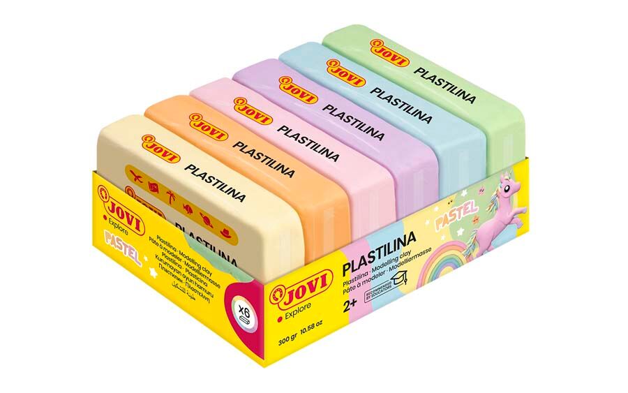 Jovi Plastilina  Pastel 50g 6 colores