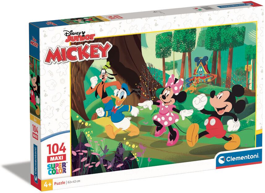 Clementoni Puzle 104 piezas maxi Mickey y amigos