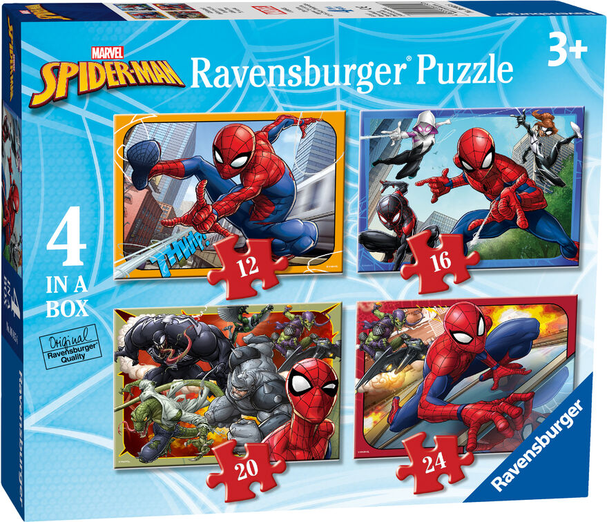 Ravensburger Puzle progresivos 12-16-20-24 Spiderman