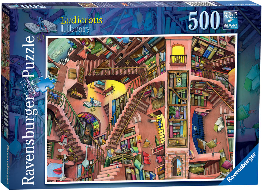 Ravensburger Puzle 500 piezas La biblioteca extravagante