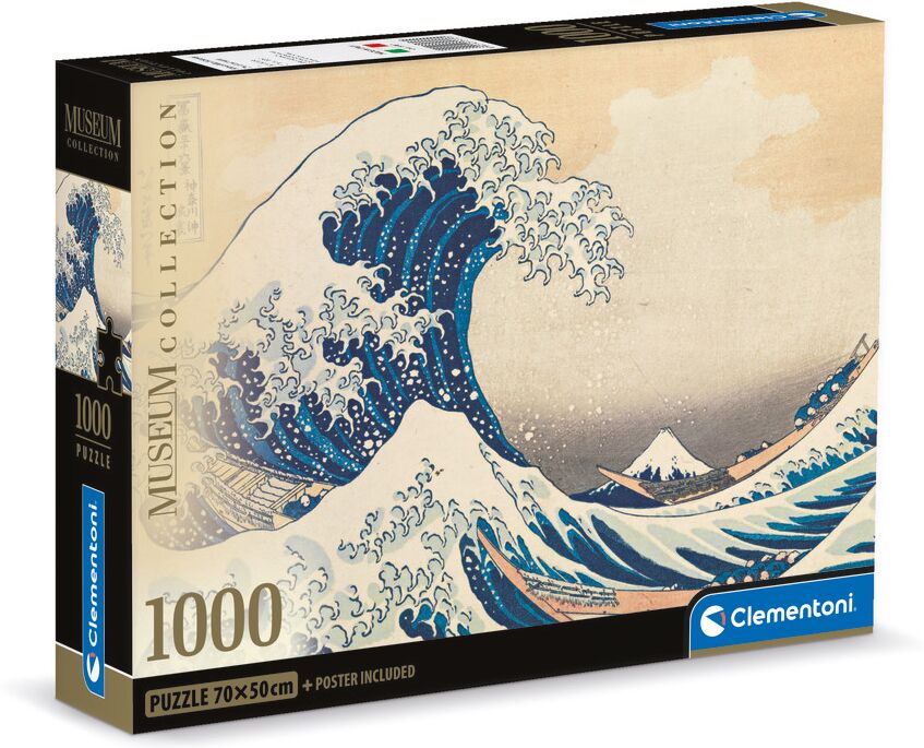 Clementoni Puzle 1000 piezas Compackbox Hokusai Gran Ola