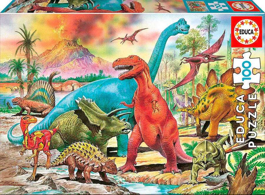 Educa Borras Puzle 100 piezas Dinosaurios