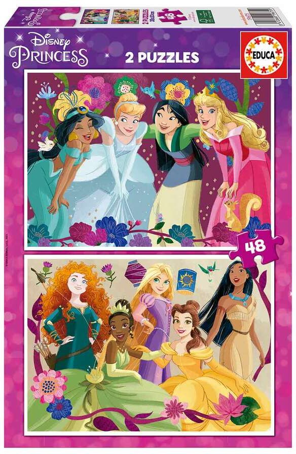 Educa Borras Puzle 2x48 piezas Disney Princess