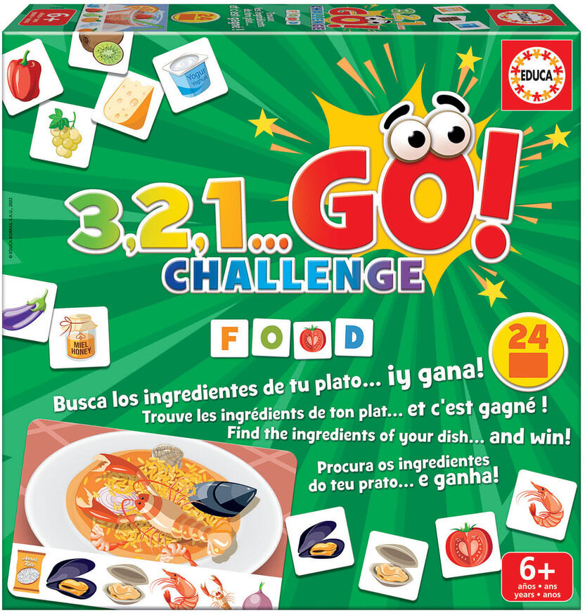 Educa Borras 3,2,1 Go Challenge - Food