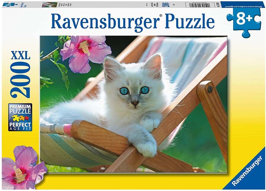 Ravensburger Puzle XXL 200 piezas Gatito blanco