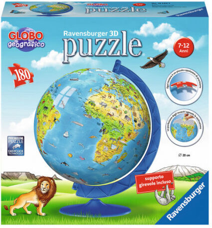 Ravensburger Puzle 3D 180 piezas Globo geográfico