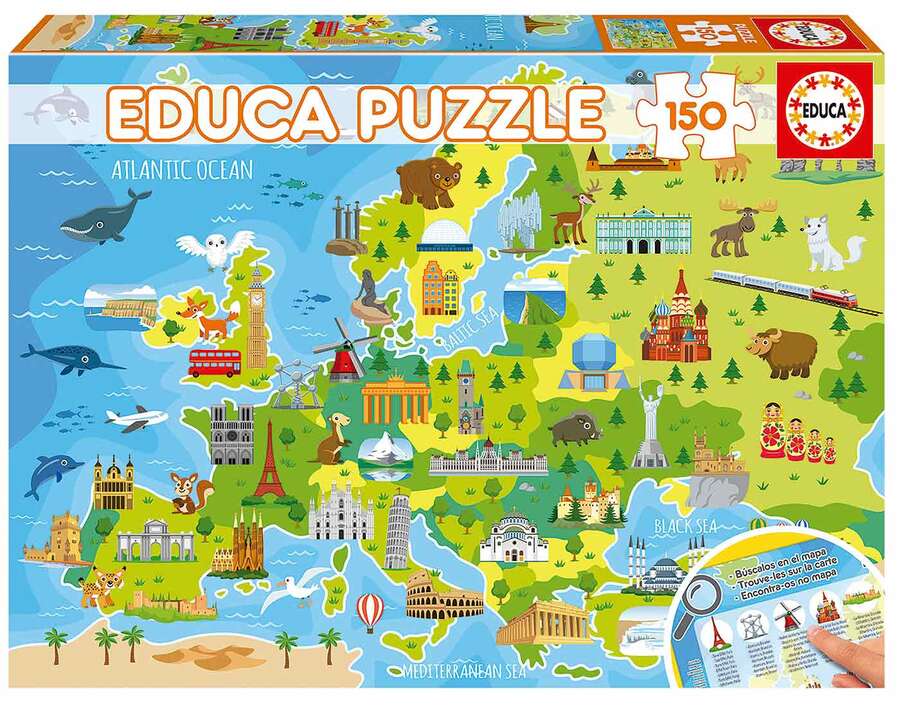 Educa Borras Puzle 150 piezas Mapa de Europa