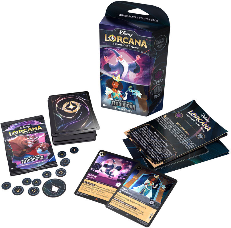 Disney Lorcana : Rise of the Floodborn Starter Deck B - Amethyst & Steel