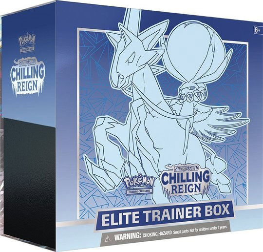 Pokémon Sword & Shield 6 Chilling Reign Ice Rider Calyrex Elite Trainer Box