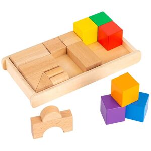 Apprendre Les Mathématiques - Construisez les blocs - jeu Montessori