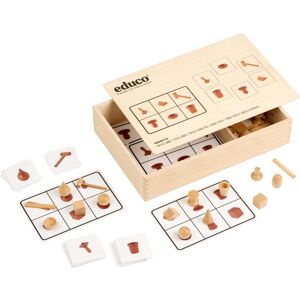 Apprendre Les Mathématiques - Bingo tactile - jeu Montessori