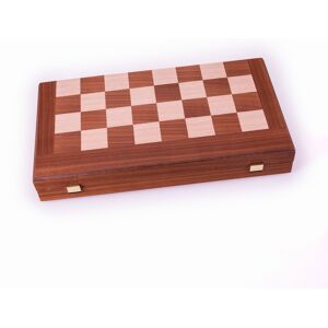 Echecs backgammon 48cm acajou