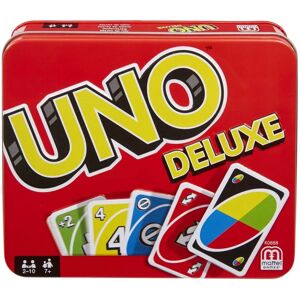 Mattel Games - Uno Deluxe - Jeu de Cartes Famille - 7 ans et +