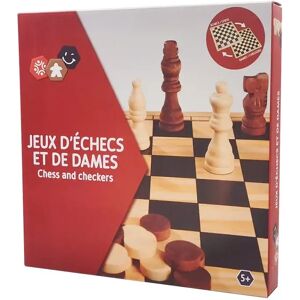 Jeu de Dames et jeu d'echecs 2 en 1