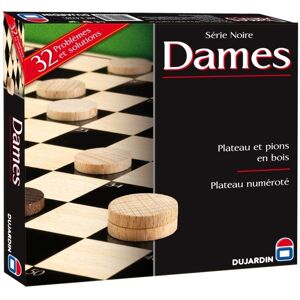 Jeu de dames en bois - Publicité