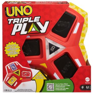 Mattel Games - Uno triple play - Jeu de cartes - Dès 7 ans - Publicité