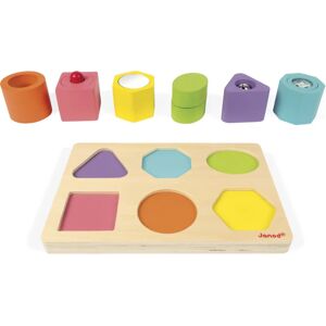 Janod Wood Shapes and Sound jeu de formes 12 m+ 6 pcs