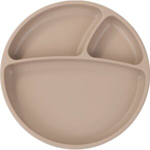 Minikoioi Puzzle Plate Bubble Beige assiette à compartiments avec ventouse Bubble Beige 1 pcs