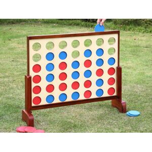 Vente unique Jeu de societe geant en bois 4 en ligne L79 x H72 cm TOUPSI