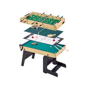 Kangui Table multi jeux pliable 4 en 1 adulte - Babyfoot - Billard - Ping Pong - Hockey