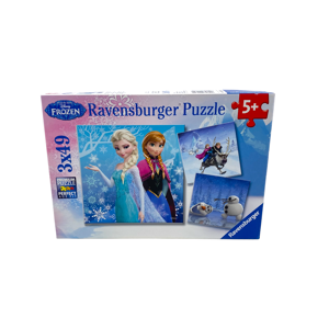 Puzzle Disney - La Reine Des Neiges - 3x49 pièces - Publicité