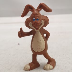 Figurine lapin nesquik vintage 1992 4,5cm Marron - Publicité