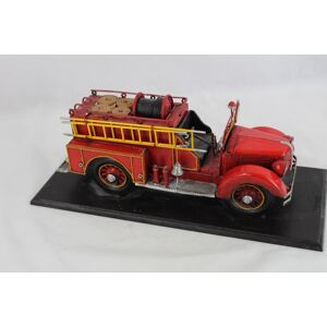 Antique camion de pompiers en acier Rouge - Publicité