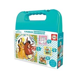 Educa - Puzzle - Mallette Progressive Disney Animals - Publicité