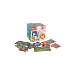 GENERIQUE Bte 3 jeux puzzle, memory & domino apli 13940 - Publicité