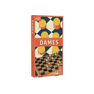 Professor Puzzle Jeu de société DAMES BOIS VINTAGE Multicolore - Publicité