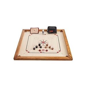 Pas de marque Jeu de carrom Uber Games Junior - Des arêtes dures pour un meilleur rebond, des planches en carromant d'excellente qualité avec des chants en bois - Publicité