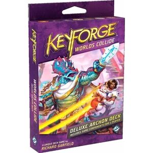 Fantasy flight jeu KeyForgede cartes - Worlds Collide Deluxe - Publicité