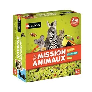 Nathan Jeu de cartes Mission Animaux - Publicité